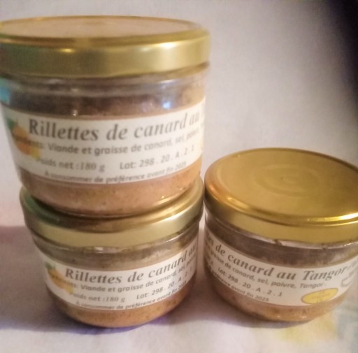 RILLETTES DE CANARD AU TANGOR