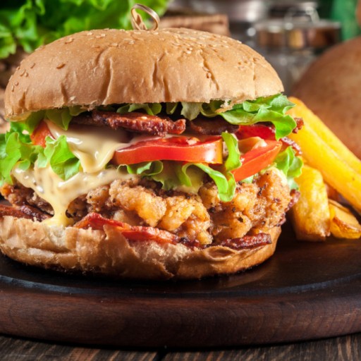 Burger poulet spicy