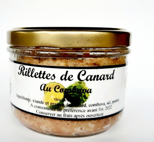 Rillettes de canard au Combava
